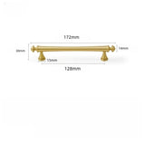 Soild Gold Brass Drawer Pulls Cupboard Cabinet Knobs