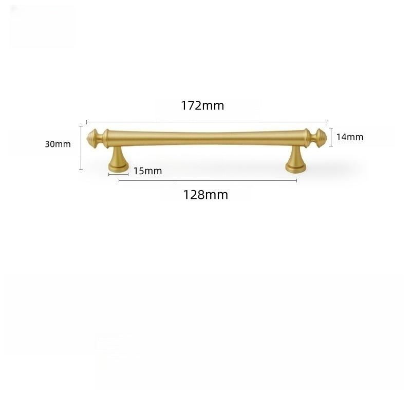Soild Gold Brass Drawer Pulls Cupboard Cabinet Knobs