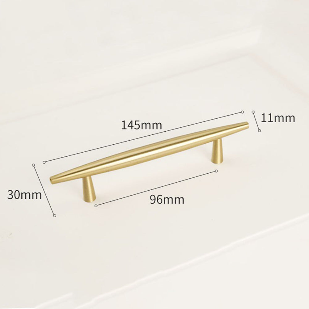 Modern Solid Brass Kitchen Cabinet Knobs and Handles