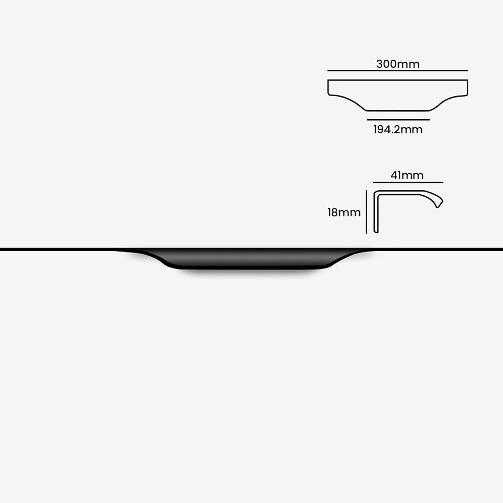 Modern Sleek Round Invisible Cabinet Edge Pulls