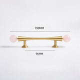 Personality Crystal Brass French Light Luxury Style Wardrobe Cabinet  Pull