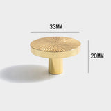 Solid Brass Texture Knob Cabinet Pulls Knobs