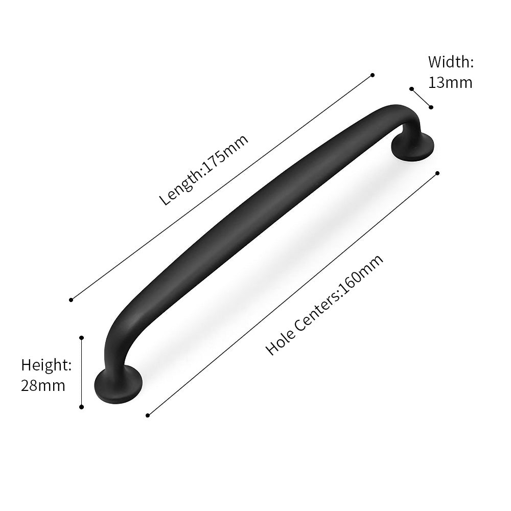 Gold Black Simple Classic Cabinet Handles