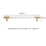 Transparent Acrylic Cabinet Drawer Dresser T Bar Handles