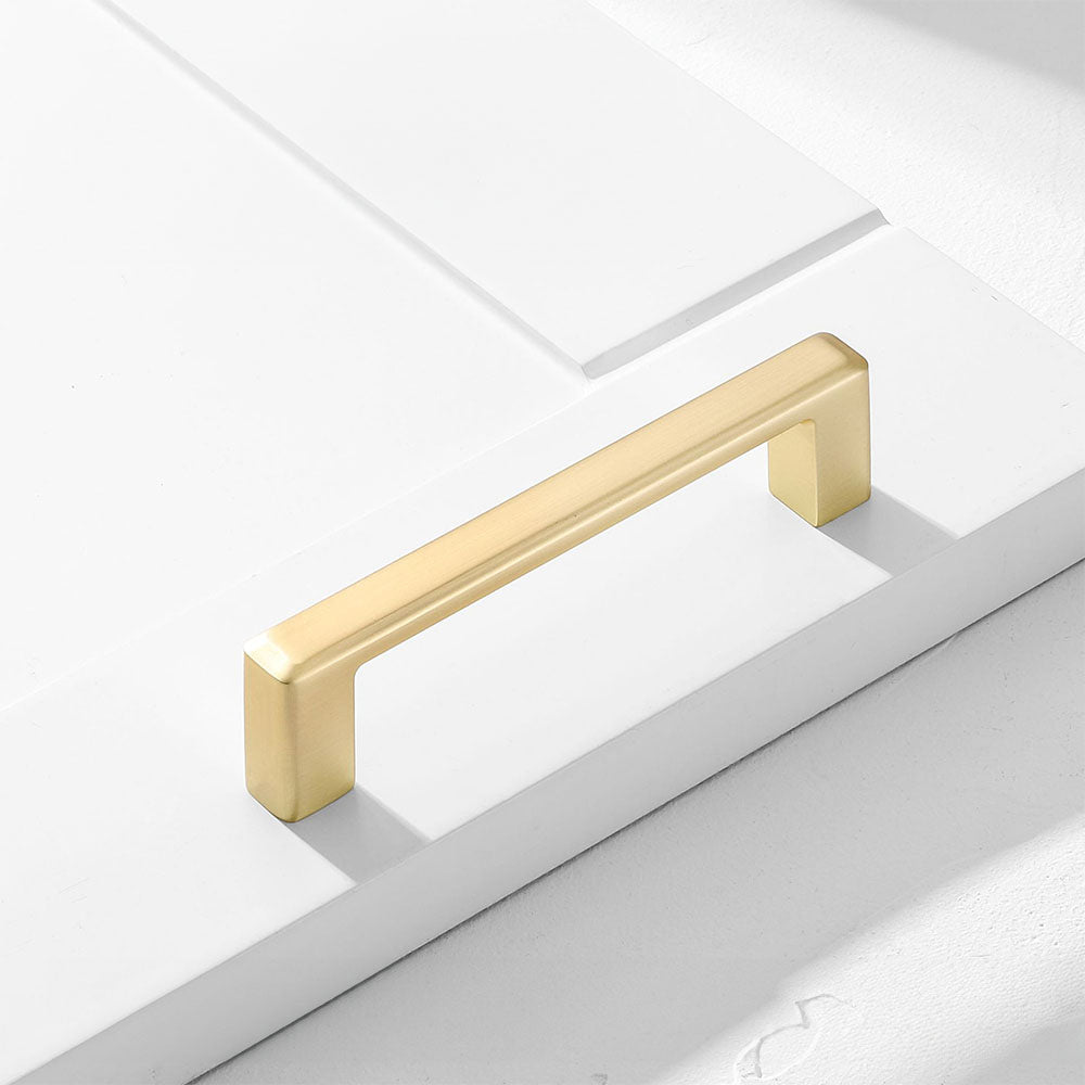 Classic Square Zinc Alloy Kitchen Cabinet Handles and Knobs