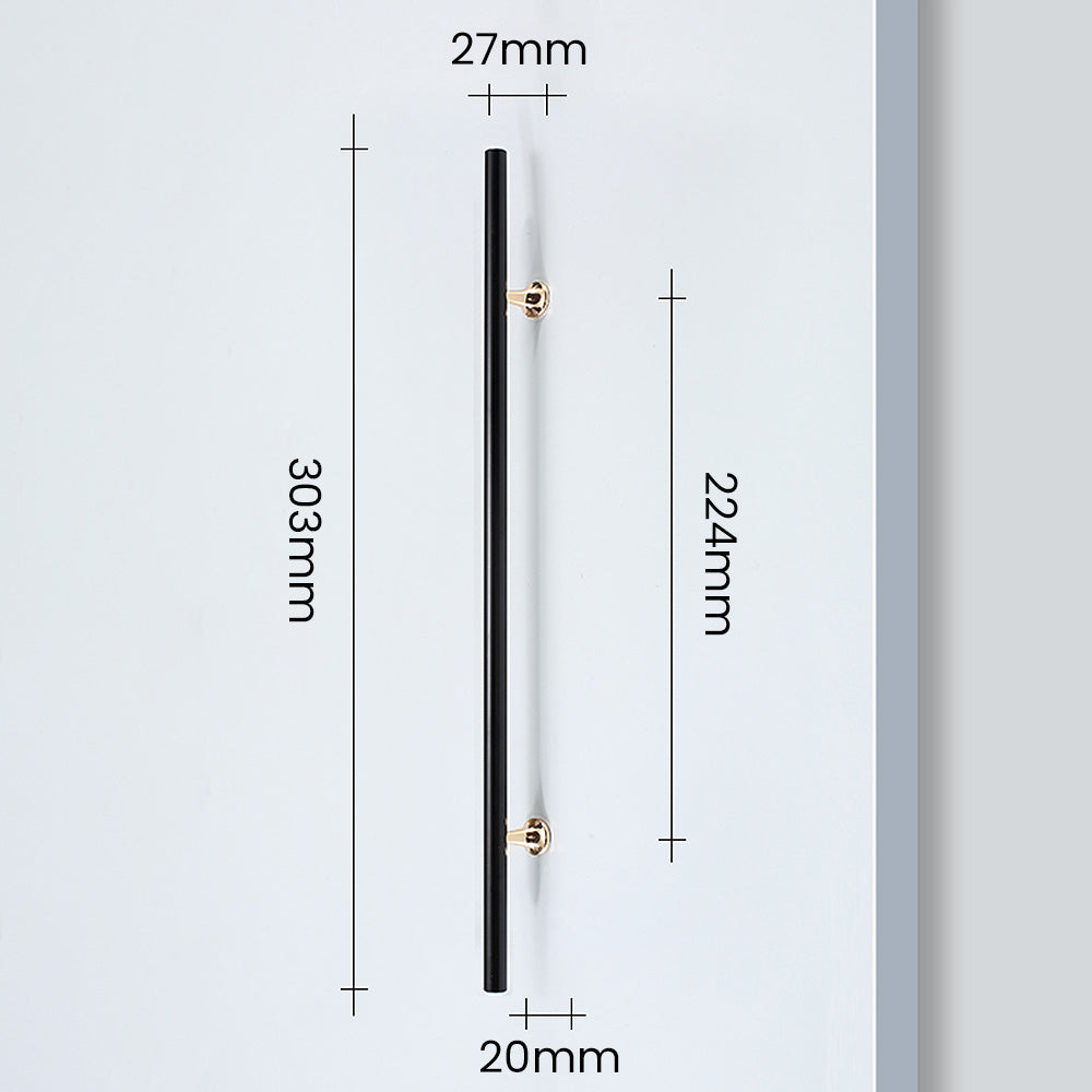 Modern Minimalist High-End Black Long Cabinet Door Handle