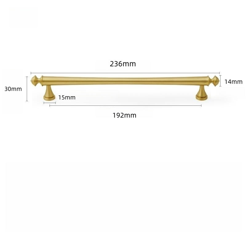 Soild Gold Brass Drawer Pulls Cupboard Cabinet Knobs