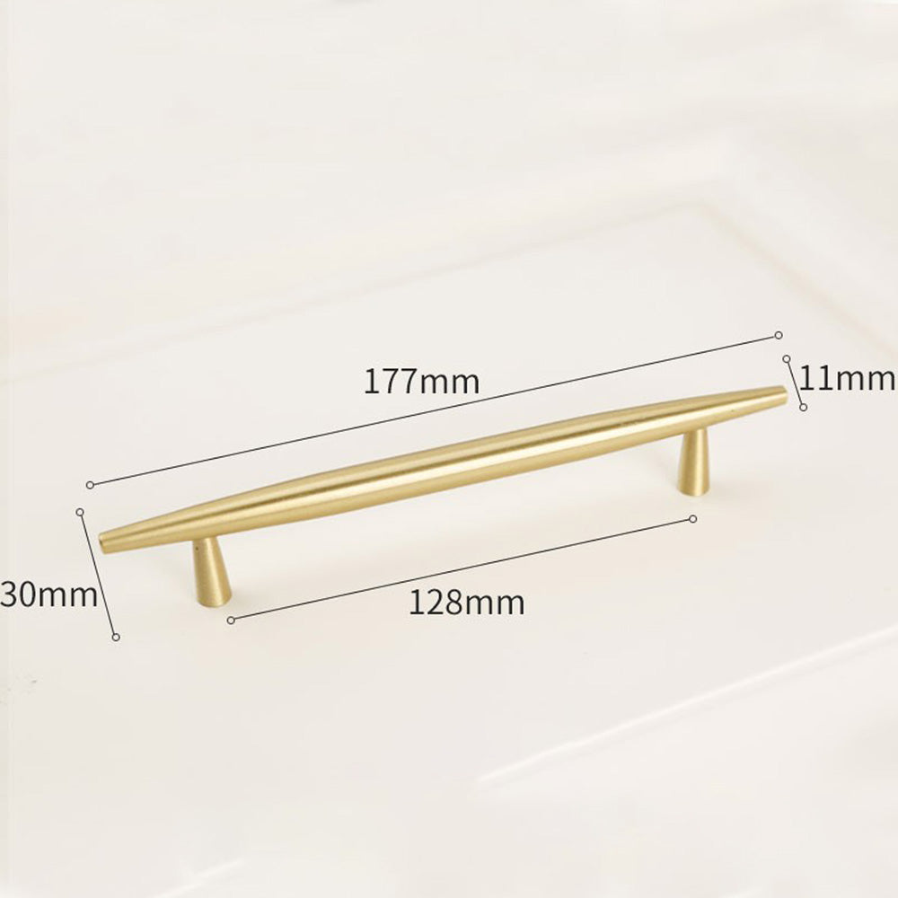 Modern Solid Brass Kitchen Cabinet Knobs and Handles