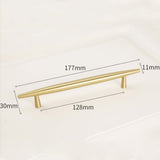 Modern Solid Brass Kitchen Cabinet Knobs and Handles