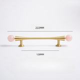Personality Crystal Brass French Light Luxury Style Wardrobe Cabinet  Pull