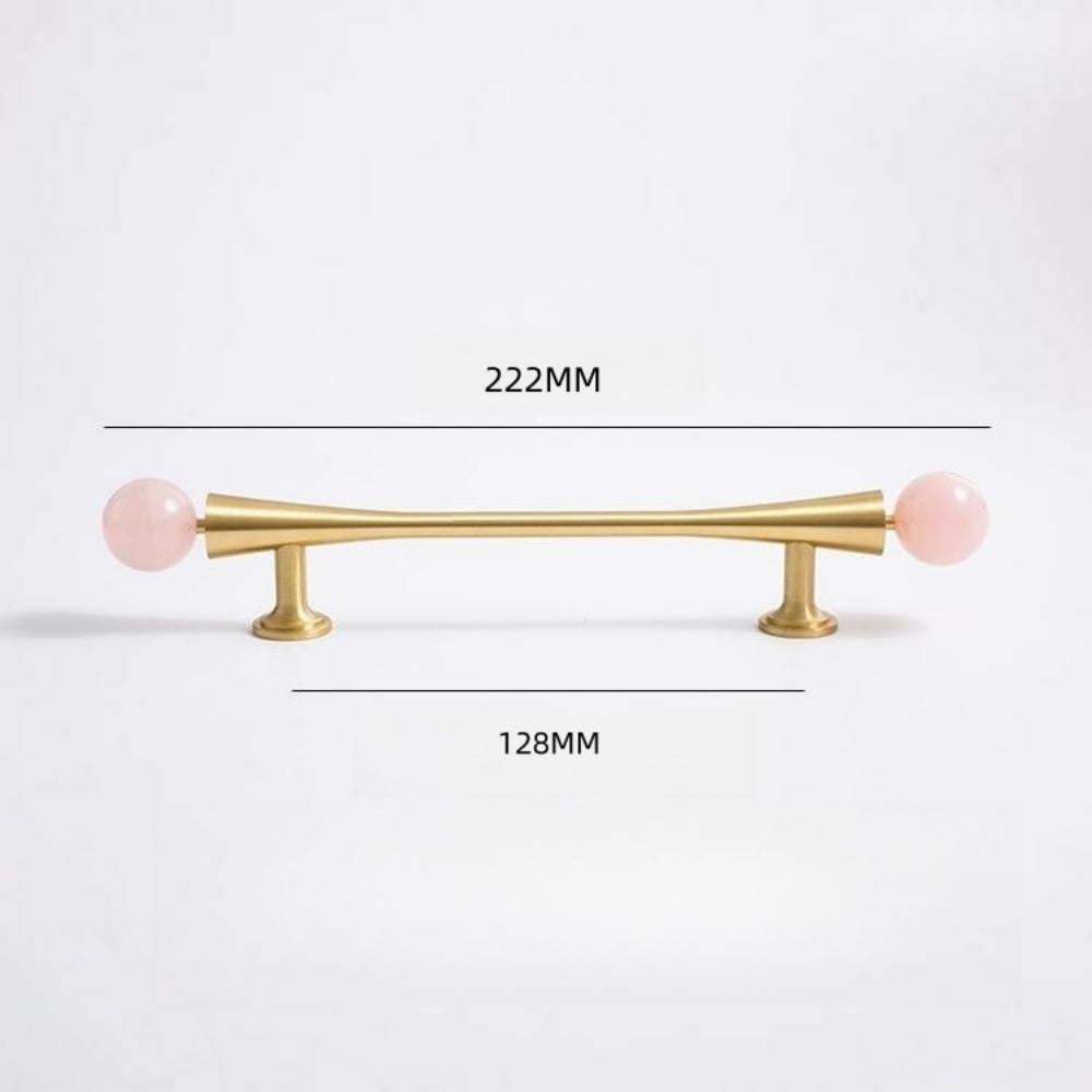 Personality Crystal Brass French Light Luxury Style Wardrobe Cabinet  Pull