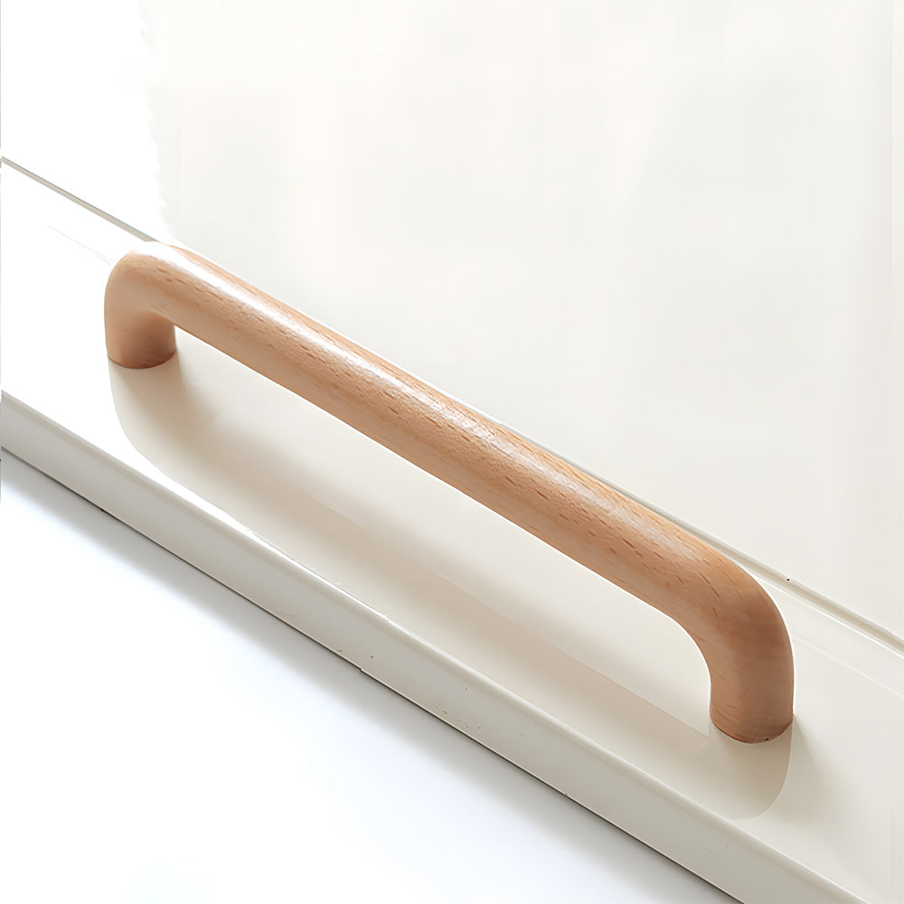 Nordic Solid Wood Cabinet Door Wardrobe Handle