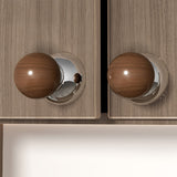Solid Wood Suction Cup Cabinet Knob Door Hook
