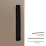Modern Slotted Recessed Concealed Sliding Door Cabinet Handles