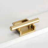 Art Deco Aluminum Alloy Recessed Door Pulls Cabinet Handles