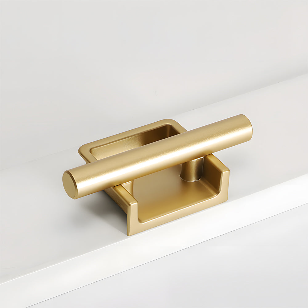 Art Deco Aluminum Alloy Recessed Door Pulls Cabinet Handles