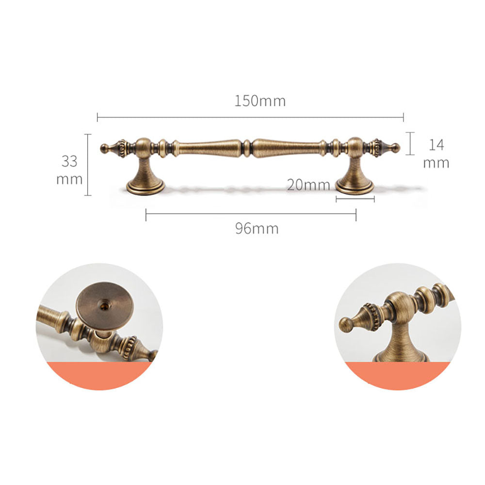 Classic Vintage Solid Brass Kitchen Cabinet Pulls
