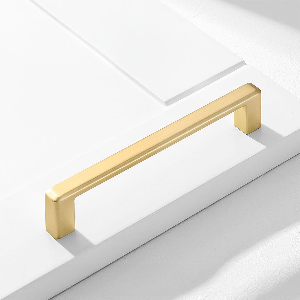 Classic Square Zinc Alloy Kitchen Cabinet Handles and Knobs