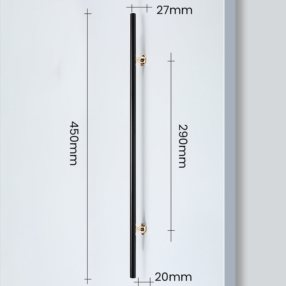 Modern Minimalist High-End Black Long Cabinet Door Handle