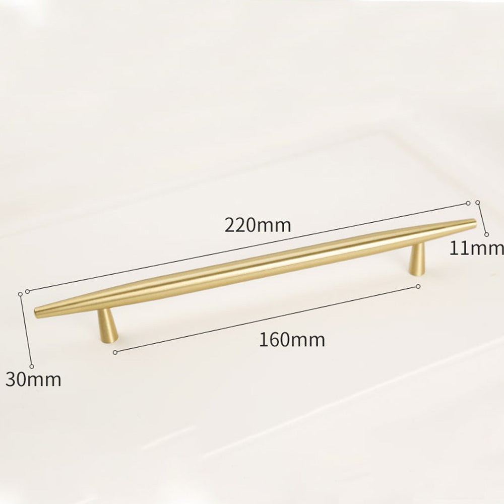 Modern Solid Brass Kitchen Cabinet Knobs and Handles