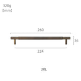 Copper Vintage Striped T-shaped Kitchen Handles