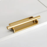 Art Deco Aluminum Alloy Recessed Door Pulls Cabinet Handles