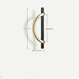 Black & Gold Luxury Modern Minimalist Cabinet Handles