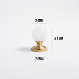Personality Crystal Brass French Light Luxury Style Wardrobe Cabinet  Pull