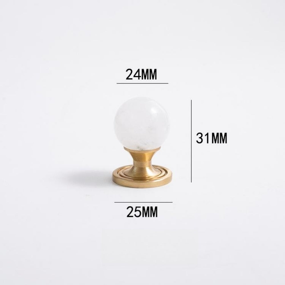Personality Crystal Brass French Light Luxury Style Wardrobe Cabinet  Pull