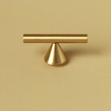 Unique Design Cone-shaped Feet Brass Cabinet Pulls
