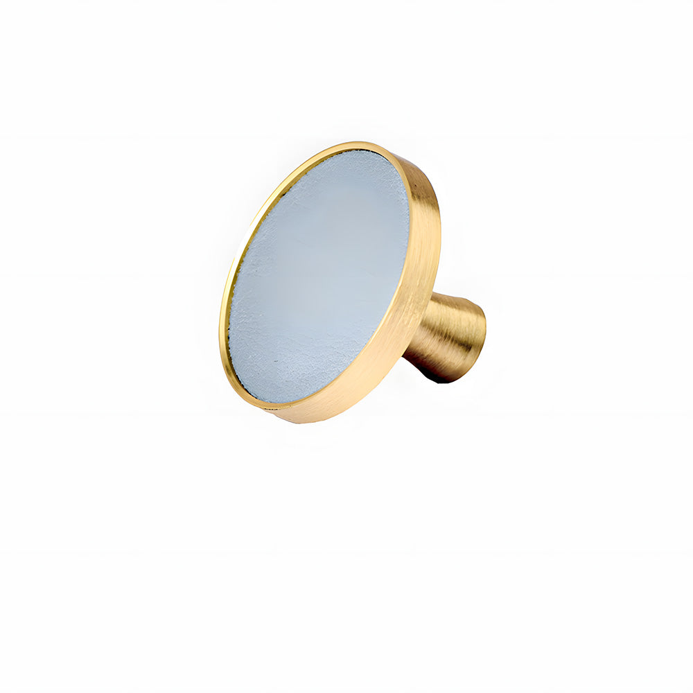 Luxury Solid Brass Leather Wrapped Cabinet Pulls & Knobs