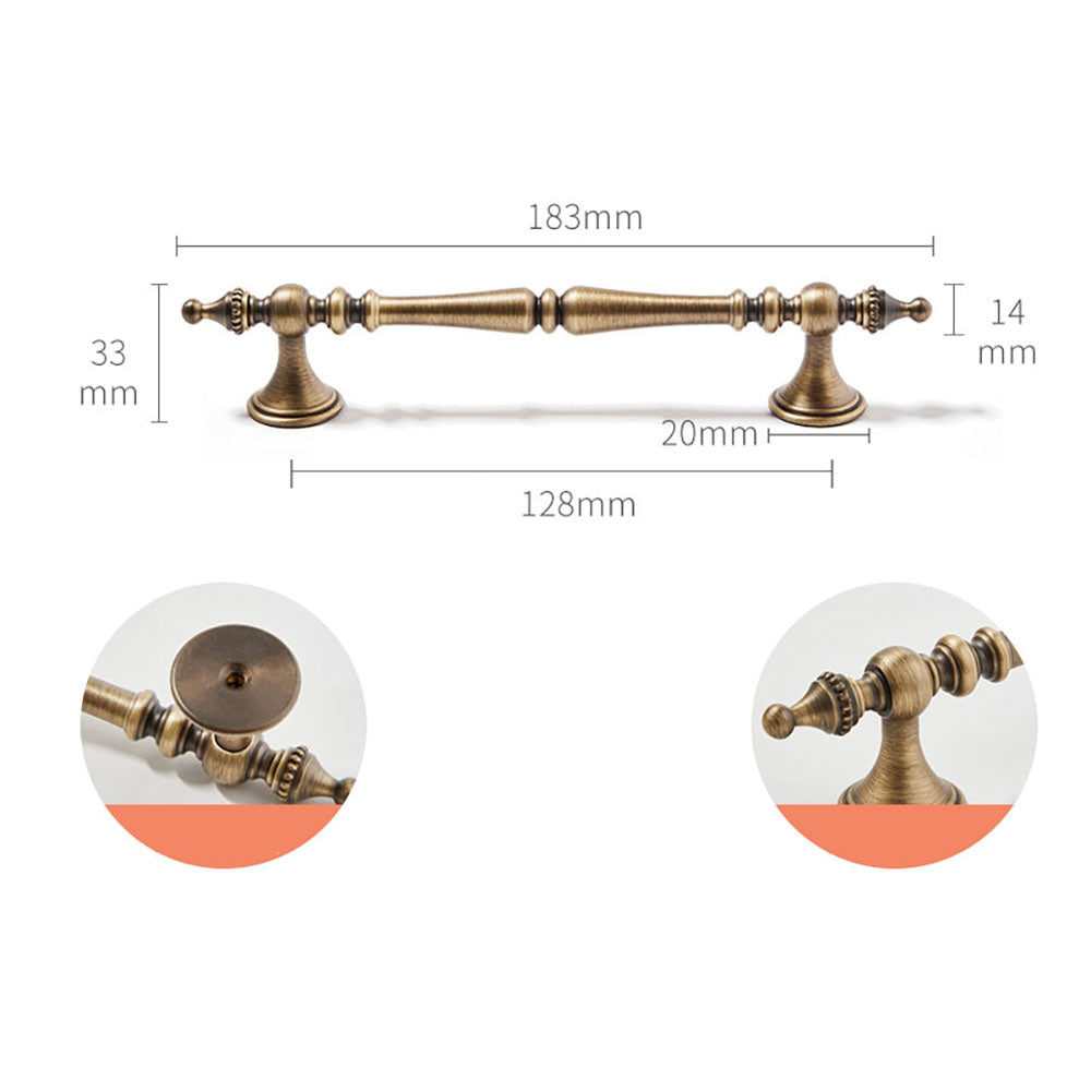 Classic Vintage Solid Brass Kitchen Cabinet Pulls