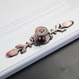 Drawer Pulls Handles Cabinet Door Handle With Plate Flower