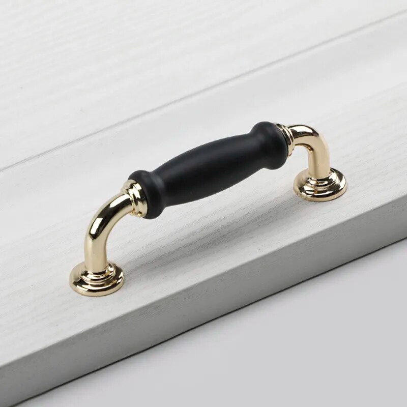 European Solid Zinc Alloy Kitchen Cabinet Handles