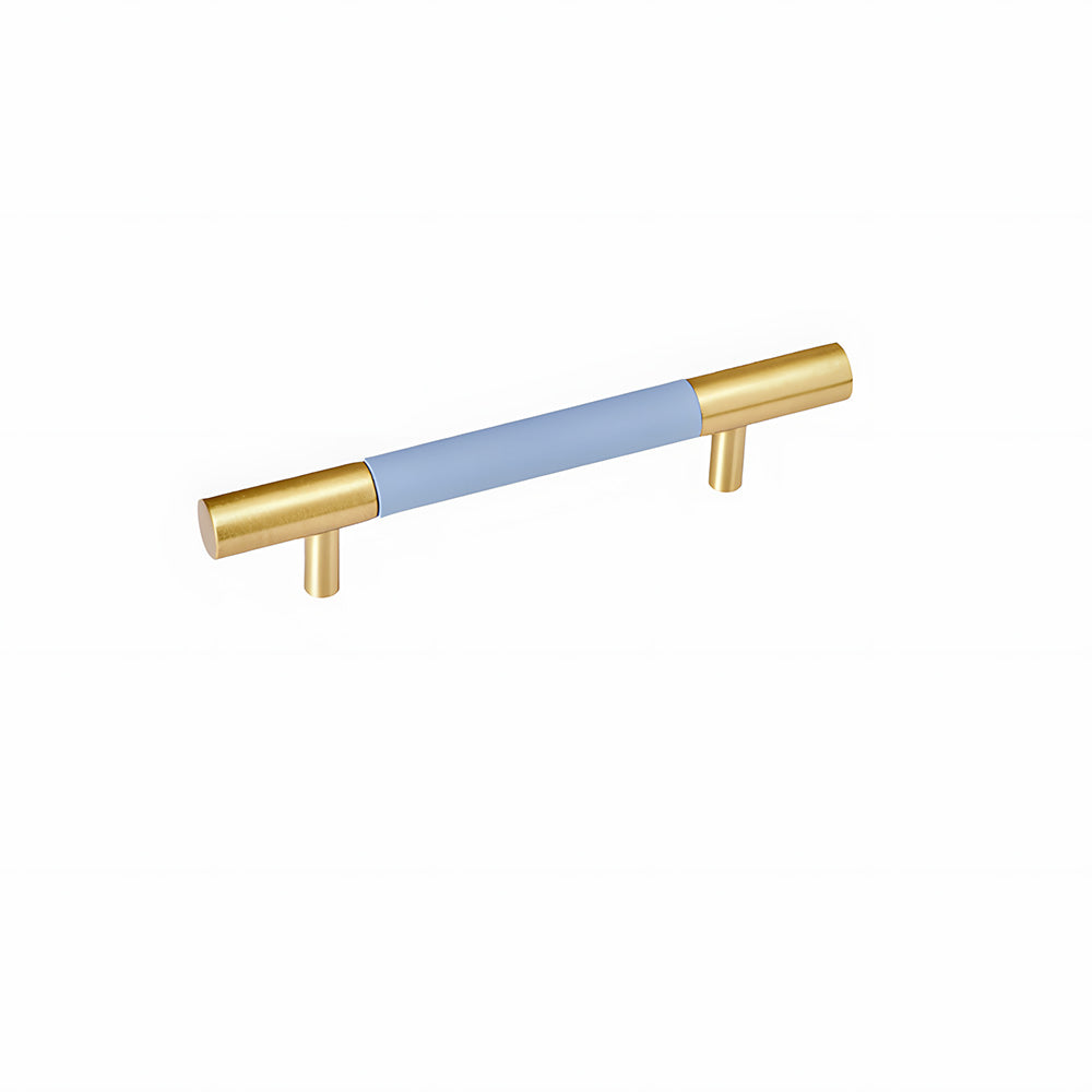 Luxury Solid Brass Leather Wrapped Cabinet Pulls & Knobs