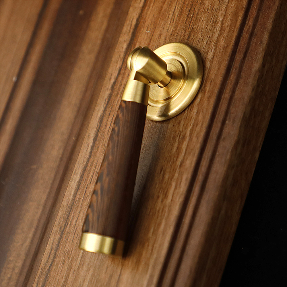 Classical Pure Copper Wood Cabinet Handles