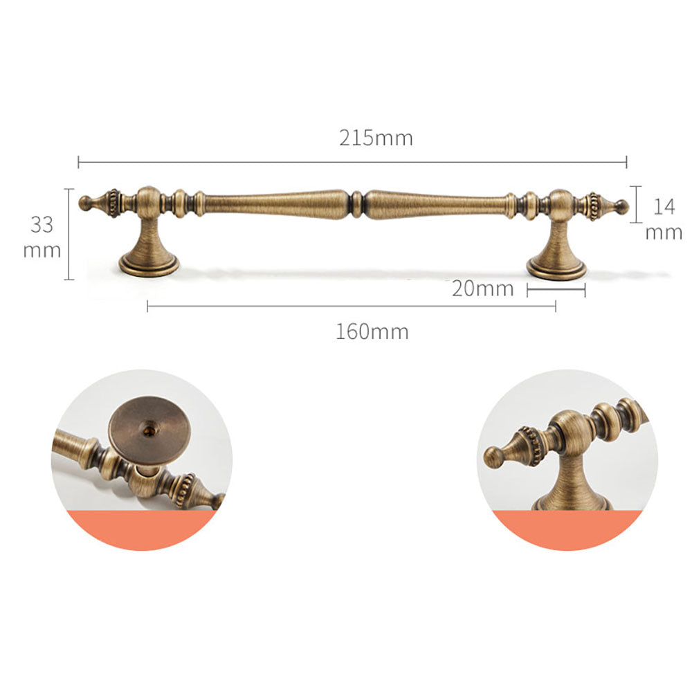 Classic Vintage Solid Brass Kitchen Cabinet Pulls