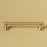 Unique Design Cone-shaped Feet Brass Cabinet Pulls