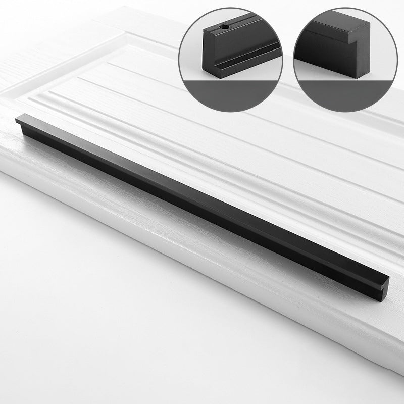 Modern Black Invisible Finger Edge Cabinet Pull