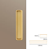 Modern Slotted Recessed Concealed Sliding Door Cabinet Handles