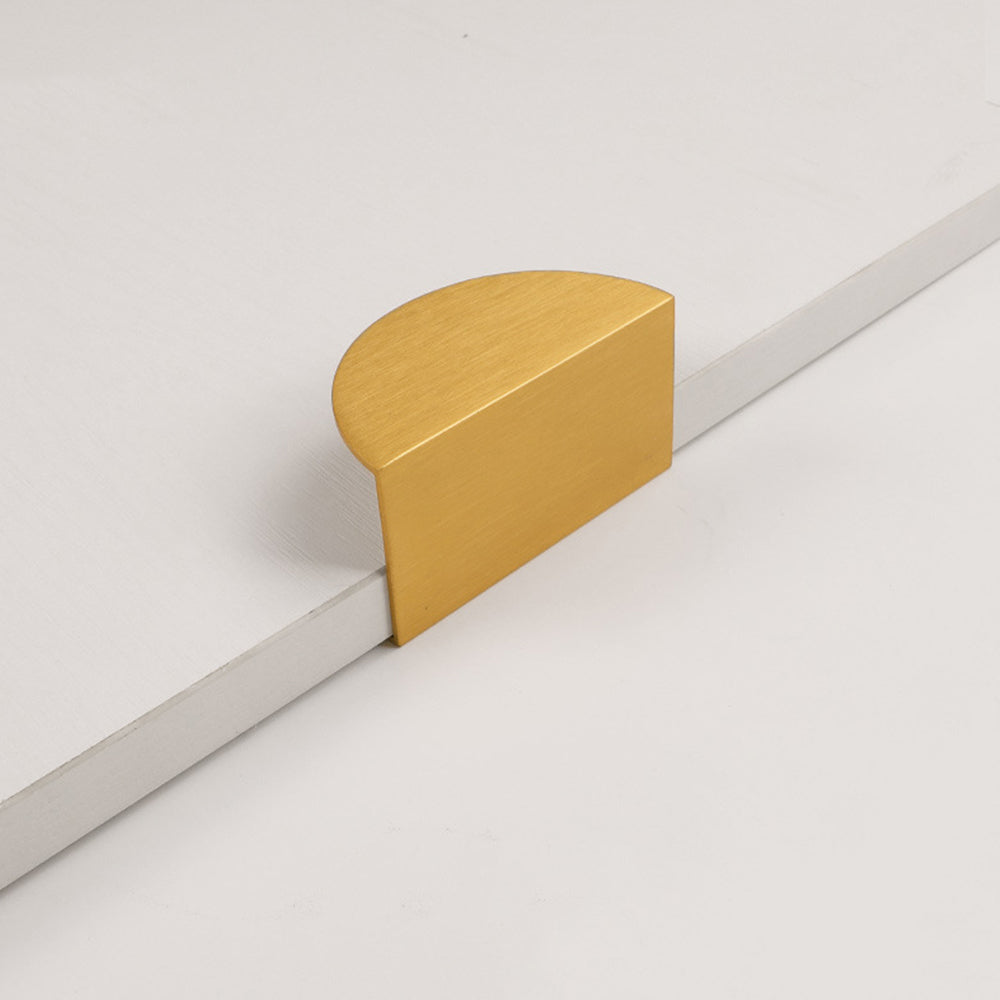 Modern Half Moon Gold Cabinet Edge Pulls