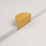 Modern Half Moon Gold Cabinet Edge Pulls