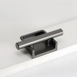 Art Deco Aluminum Alloy Recessed Door Pulls Cabinet Handles