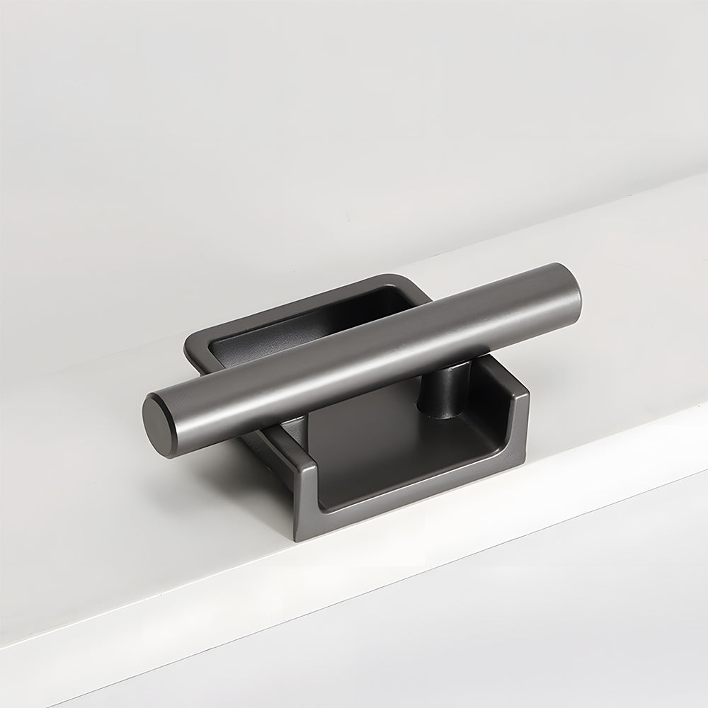Art Deco Aluminum Alloy Recessed Door Pulls Cabinet Handles