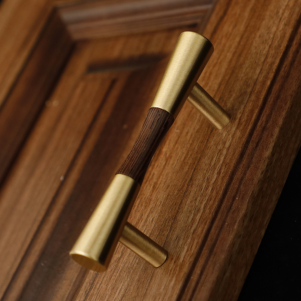 Classical Pure Copper Wood Cabinet Handles