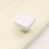 Colored Ceramic Square Single-Hole Cabinet Drawer Knobs