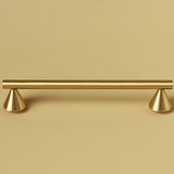 Unique Design Cone-shaped Feet Brass Cabinet Pulls