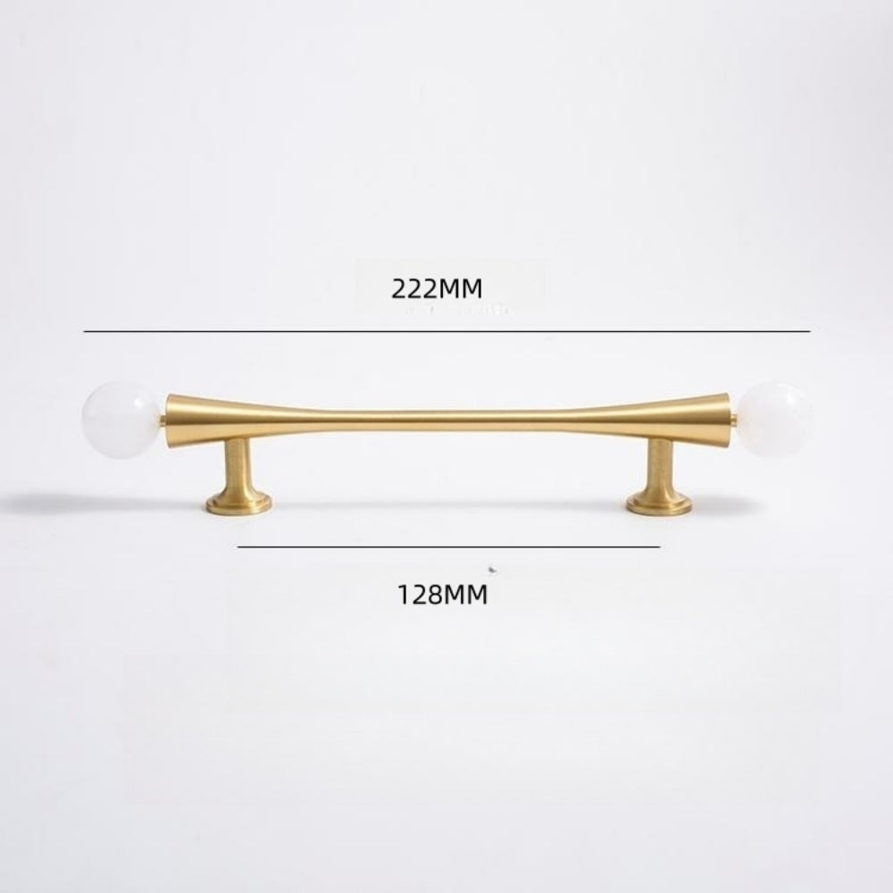Personality Crystal Brass French Light Luxury Style Wardrobe Cabinet  Pull