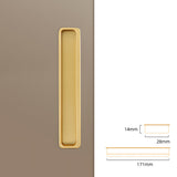 Modern Slotted Recessed Concealed Sliding Door Cabinet Handles