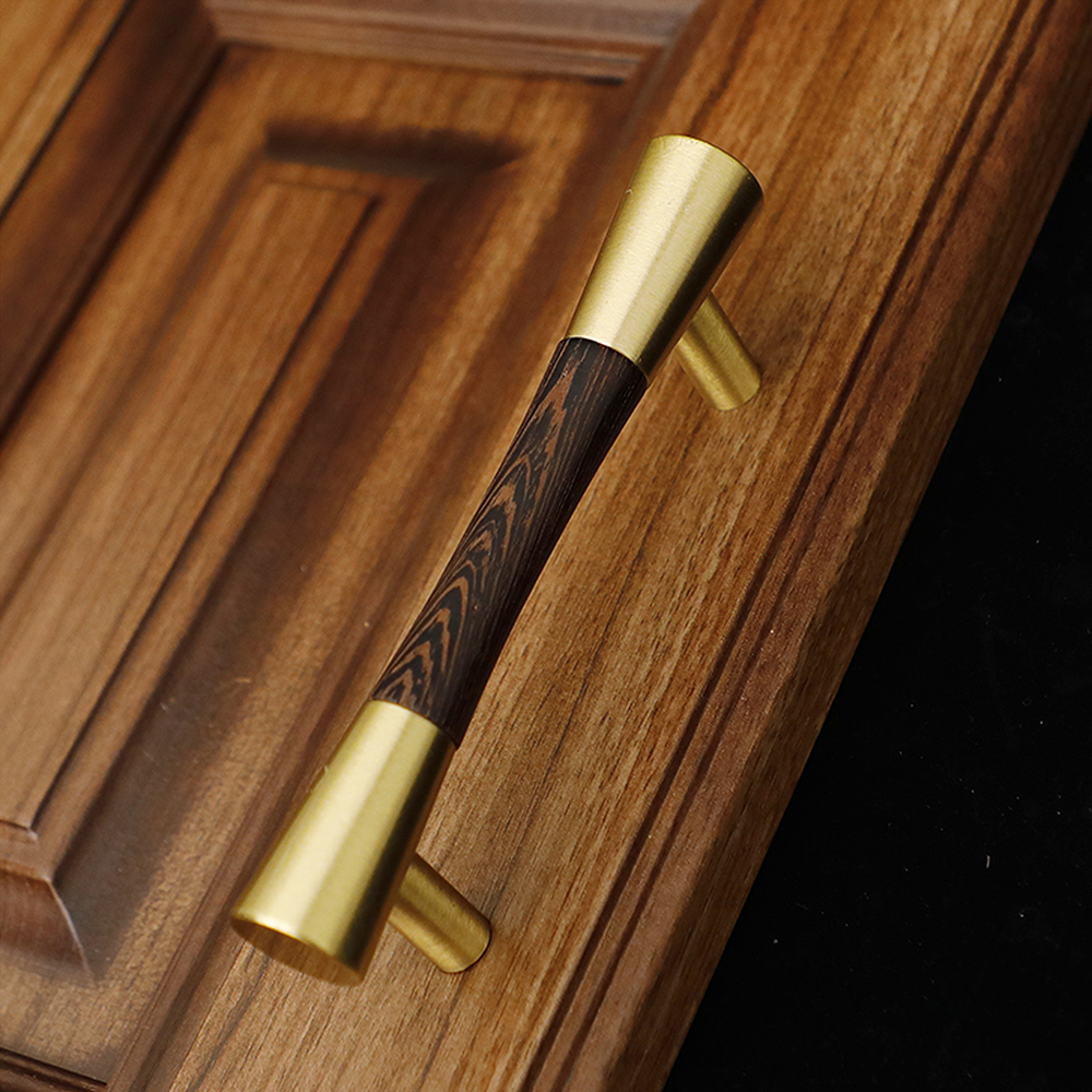 Classical Pure Copper Wood Cabinet Handles